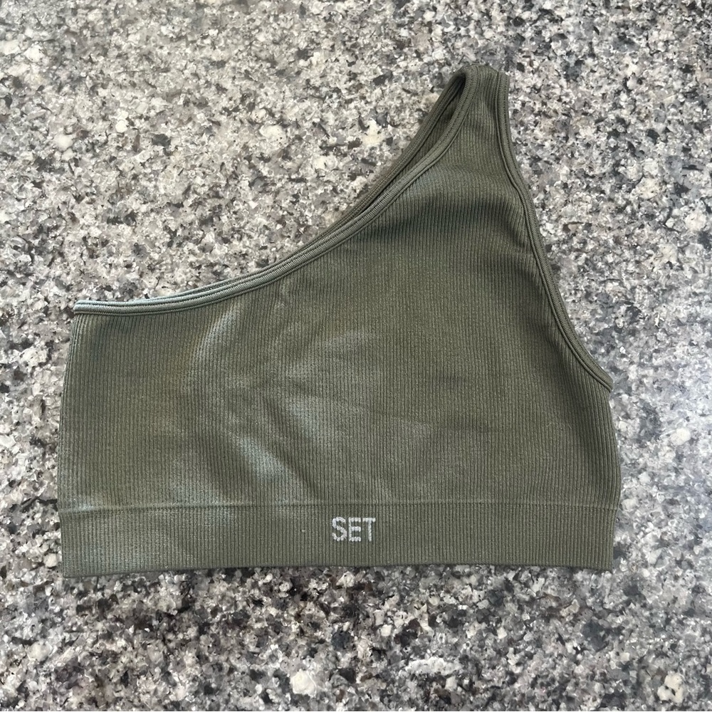 Set Active jade One Shoulder Bra Size XS/small